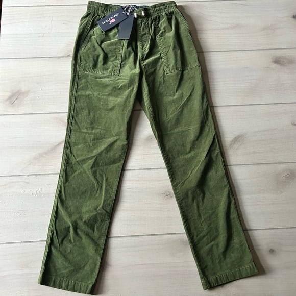 Vineyard Vines Other - NWT Vineyard Vines Cypress Green Elastic Drawstring Waist Corduroy Jetty Pants